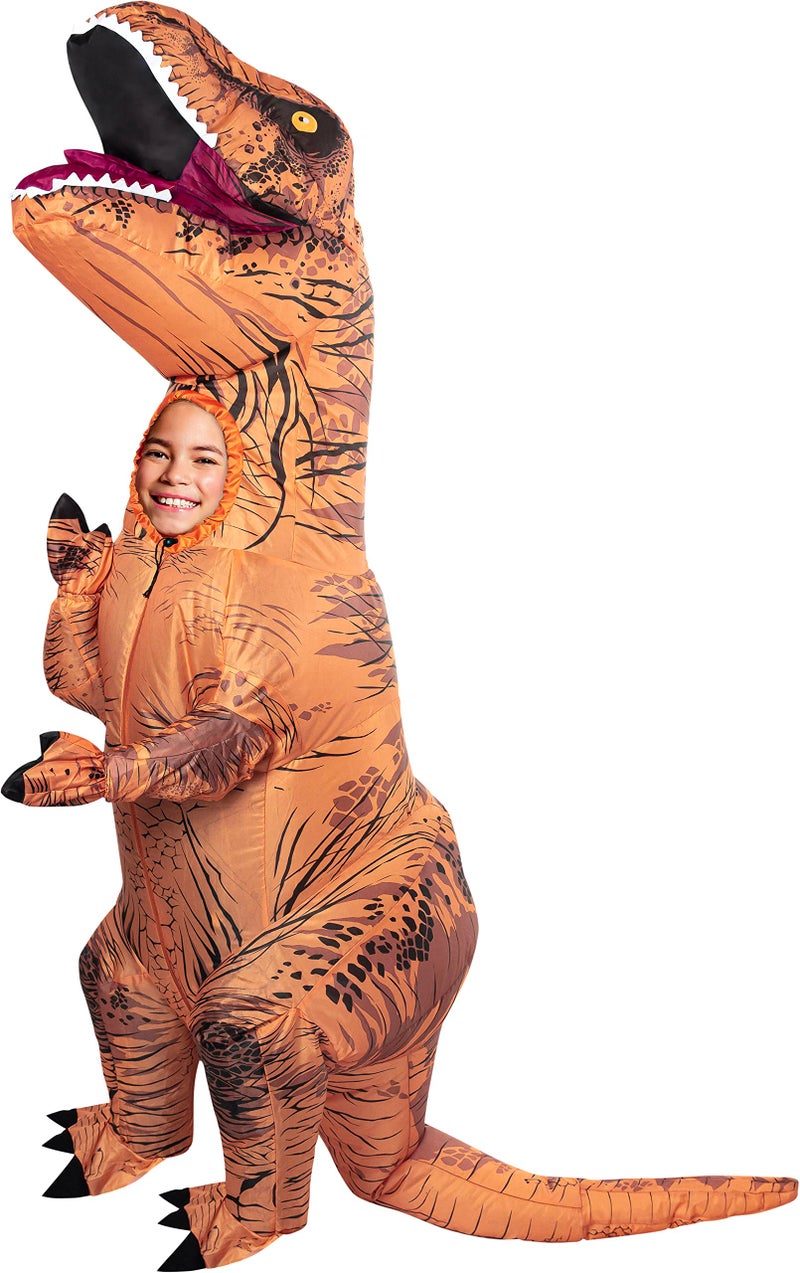 Rubies Original T-Rex Inflatable Costume with Sound for Kids, One Size - Image 1